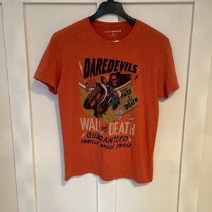 Lucky Brand Mens Graphic Tee Daredevils Wall of Death shirt MEDIUM NEW NWT